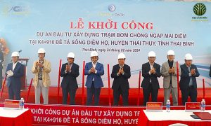 Khởi công trạm bơm chống ngập Mai Diêm